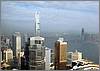 View of foggy HK day from hotel